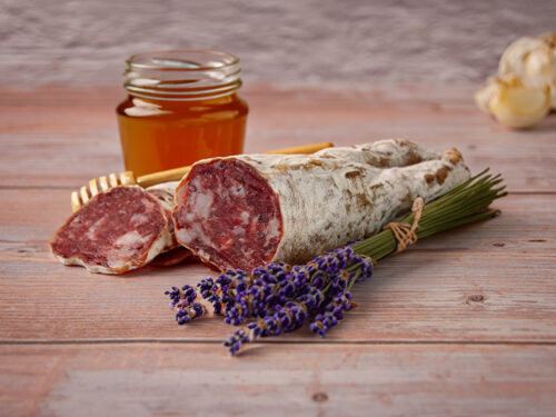 Rohwurst Salami mit Lavendelhonig