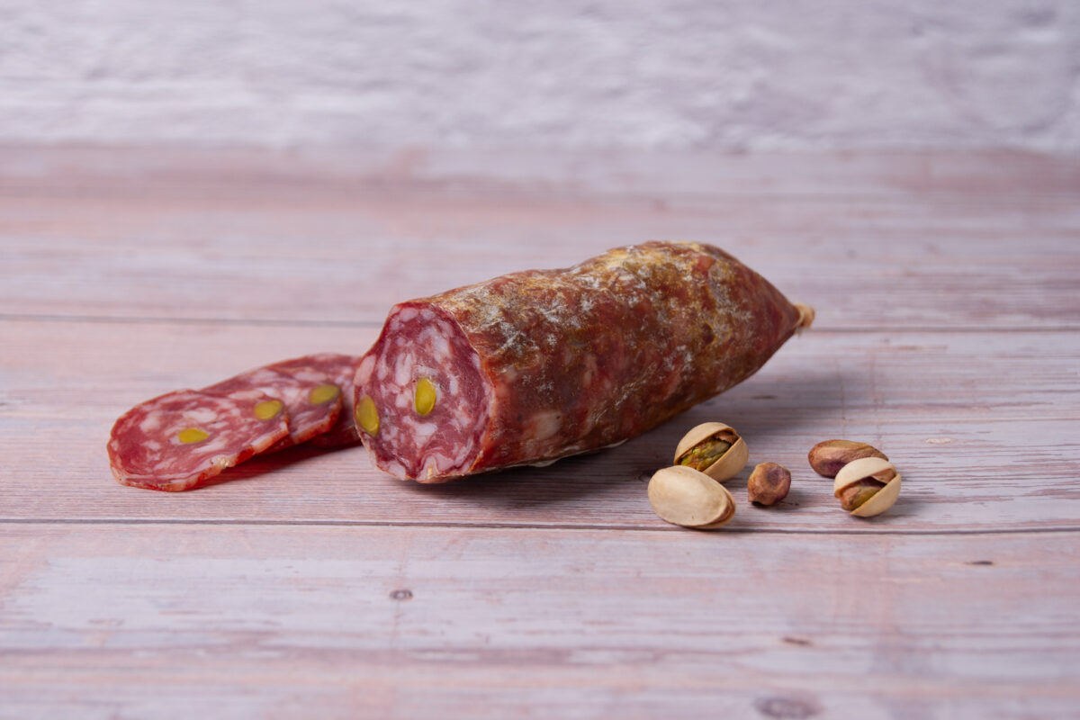 Italienische Salami mit Pistazien | Laktose-und glutenfrei