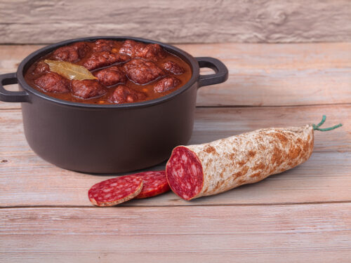 Französische Salami mit Rinder Schmorfleisch