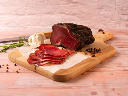 Gedroogde ham met Peper