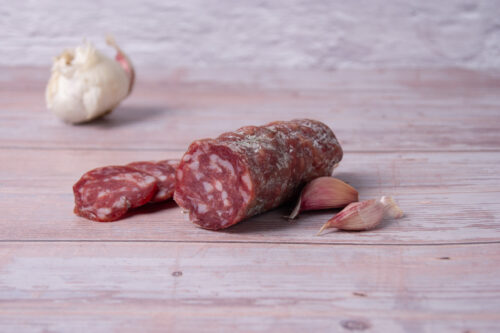 Salami Knoflook, Italiaanse droge worst met knoflook smaak