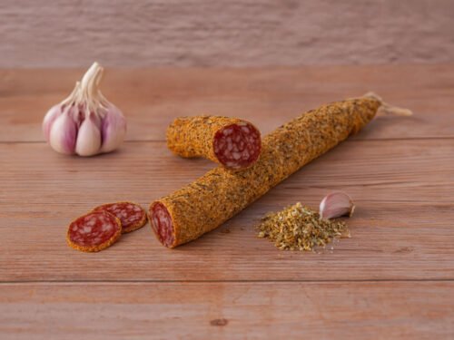 Fuet omhuld met knoflook