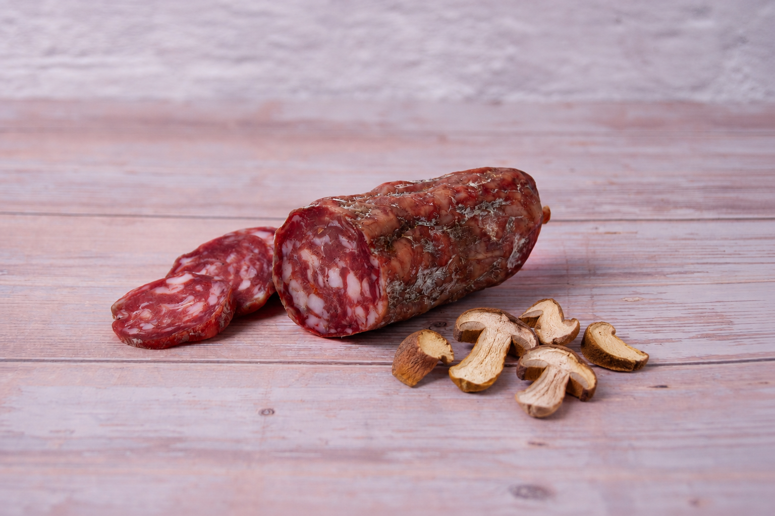 Salami met eekhoorntjesbrood