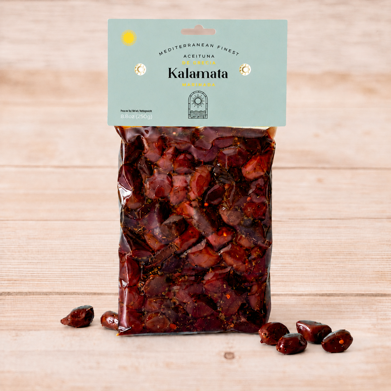 Hele gemarineerde Kalamata olijven